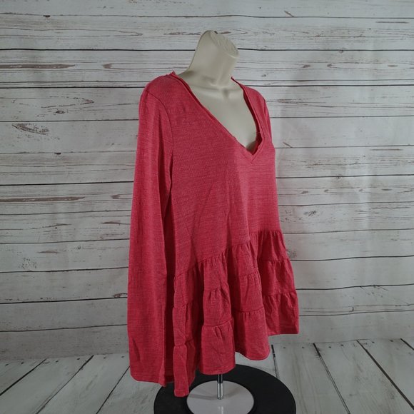 Anthropologie Deletta Rasberry Thea Peplum Blouse - Picture 4 of 11